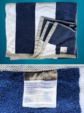 Charter Club Extra-Large Striped Towel